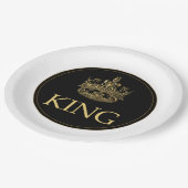 王冠王室の章 ペーパープレート (アングル)