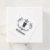 王冠花環イニシャル「W」 フェイバータグ (インサイチュ)