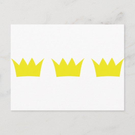 王冠3頭 ポストカード (正面)