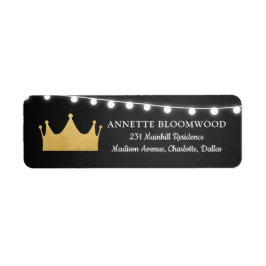 王冠 |ベビーシャワー金箔 |黒板 ラベル