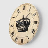 王冠 ラージ壁時計 (傾斜)