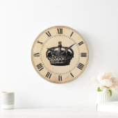 王冠 ラージ壁時計 (ホーム)
