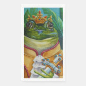 王冠&剣の水彩芸術を持つカエル王子 (正面)