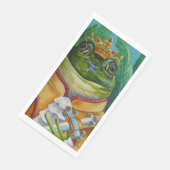 王冠&剣の水彩芸術を持つカエル王子 (コーナー)