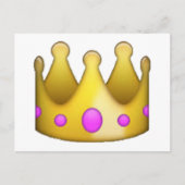 王冠 - 絵文字 ポストカード (正面)