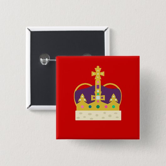 王冠! 缶バッジ (正面&裏面)