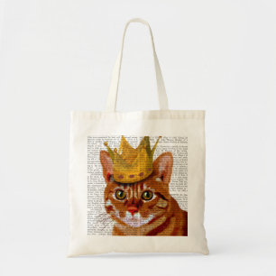王冠Portraiを持つショウガ猫 トートバッグ