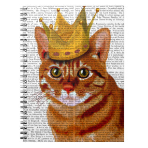 王冠Portraiを持つショウガ猫 ノートブック