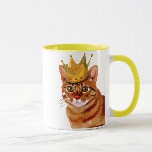 王冠Portraiを持つショウガ猫 マグカップ