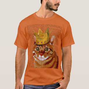 王冠Portraiを持つショウガ猫 Tシャツ