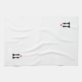 王及び女王のチェス愛 キッチンタオル