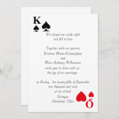 王及び女王の結婚式招待状(3) 招待状 (正面/裏面)