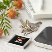 王国なし 愛国 自由 アメリカに王はいない 創造 キーホルダー (側面)