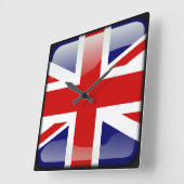 王国の国統一された旗 スクエア壁時計 (傾斜)