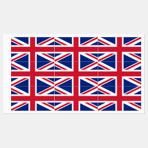 王国の旗を掲げた愛国統一された的表示 ラベル