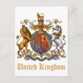 王国の紋章統一された ポストカード (正面)