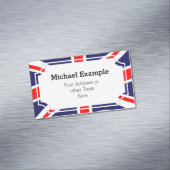 王国の統一された国旗+アイディア マグネット名刺 (インサイチュ)