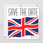 王国の統一された国旗+アイディア マグネット招待状 (正面)