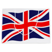 王国の統一された国旗+アイディア ラージペーパーバッグ (正面)