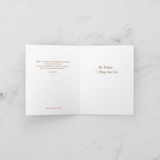 王国へのセントピーターの鍵は私達のために、祈ります カード (内部)