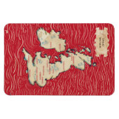 王国ヴィンテージ統一されたポスターの地図 マグネット (横)