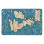 王国ヴィンテージ統一されたポスターの地図 マグネット (横)