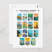 王国一覧の統一された国立公園 ポストカード (正面/裏面)