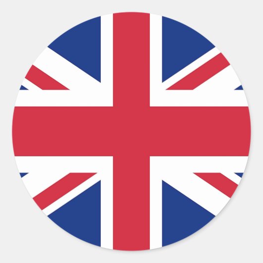 王国国旗のステッ統一されたカー ラウンドシール (正面)