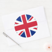 王国国旗のステッ統一されたカー ラウンドシール (封筒)