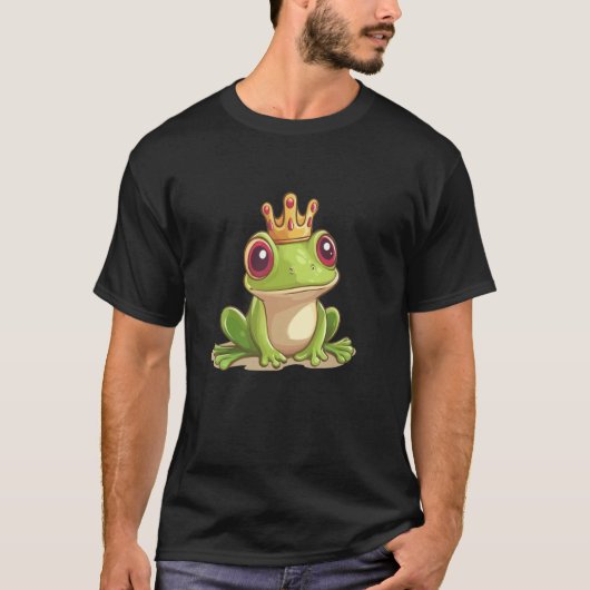 王国愛好家のための魔法の王冠カエルコスチューム Tシャツ (正面)