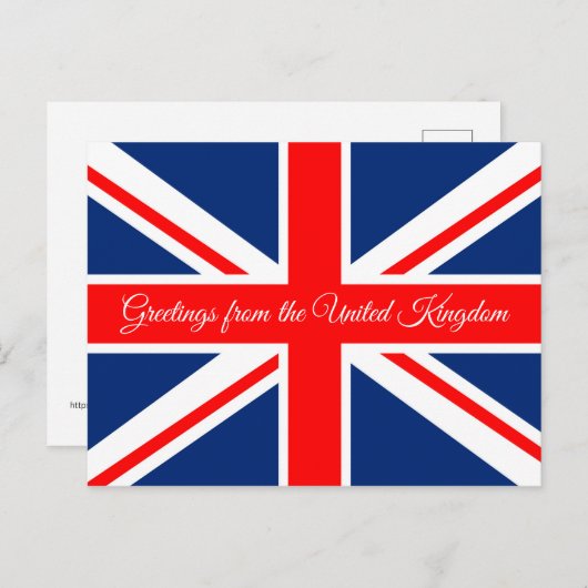 王国旗統一された ポストカード (正面/裏面)