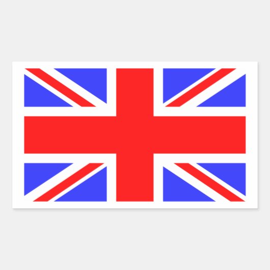 王国旗統一された 長方形シール (正面)