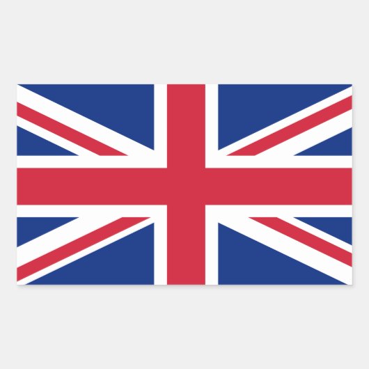王国旗統一された 長方形シール (正面)