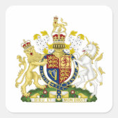 王国統一されたコート・オブ・アームズ スクエアシール (正面)