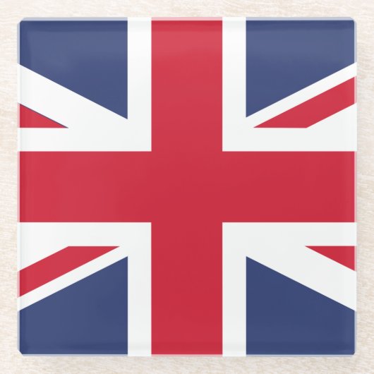王国統一された国旗 ガラスコースター (正面)