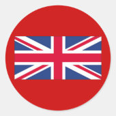 王国統一された国旗 ラウンドシール (正面)