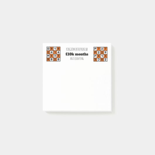 王国起業家キリスト教肯定聖句 ポストイット (正面)