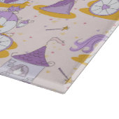 王女が付いているパターン カッティングボード (角)