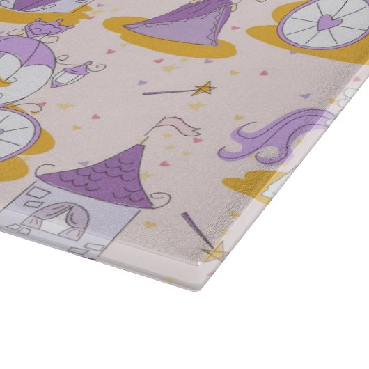 王女が付いているパターン カッティングボード (角)