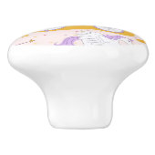 王女が付いているパターン セラミックノブ (側面)