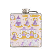 王女が付いているパターン フラスク (裏面)