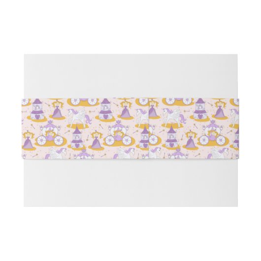 王女が付いているパターン 招待状ベリーバンド (裏面例)