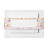 王女が付いているパターン 招待状ベリーバンド (正面例)