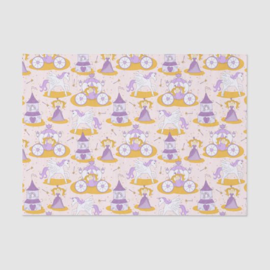 王女が付いているパターン 薄葉紙 (正面)