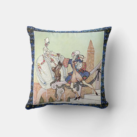 王女で飛んでいる衝撃を受けたカイニールセン王子 クッション (裏面)