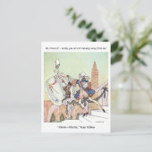 王女で飛んでいる衝撃を受けたカイニールセン王子 ポストカード (スタンド正面)