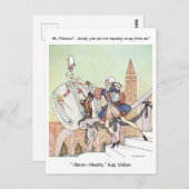 王女で飛んでいる衝撃を受けたカイニールセン王子 ポストカード (正面/裏面)