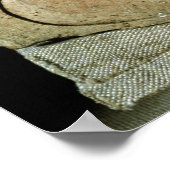 王女のレリーフ、 浮き彫りのロースト食べ物を描写する ポスター (角)