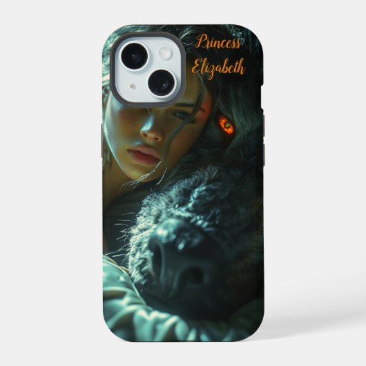 王女の保護者 iPhone 15ケース (裏面)