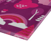 王女の城およびユニコーンの虹 カッティングボード (角)